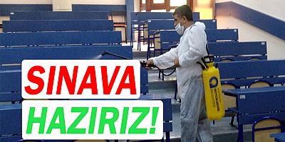 Antalya Büyükşehir Belediyesi sınavlar öncesi okulları dezenfekte etti.