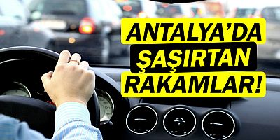 Antalya'da araç sayısı 1 milyon 95 bin 556 oldu!