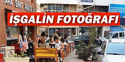 Antalya'da kaldırım kafe denilecek manzara.