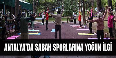 Antalya'da Sabah sporlarına yoğun ilgi