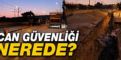 Antalya'da tedbirsiz alt yapı çalışmaları.