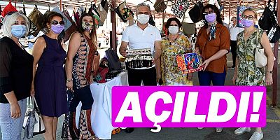 Antalya'da Üreten Eller Pazarı açıldı.