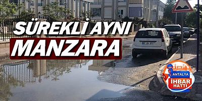 Antalya İhbar twitter adresinde paylaştı, soruna dikkat çekti.