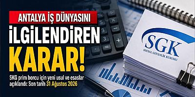 Antalya İş Dünyasını İlgilendiren Karar!