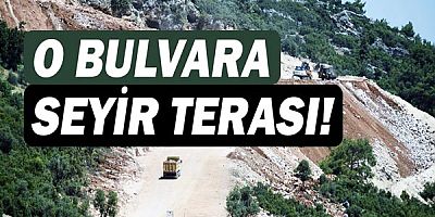 Antalya manzaralı bulvara seyir terası 