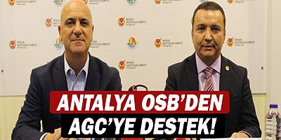 Antalya Organiz Sanayi Bölgesi’nden Antalya Gazeteciler Cemiyeti’ne destek!