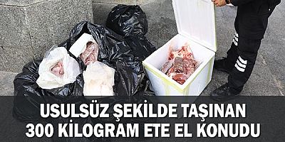Antalya Otogarında Usulsüz şekilde taşınan 300 kilogram ete el konudu