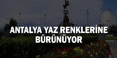 Antalya yaz renklerine bürünüyor