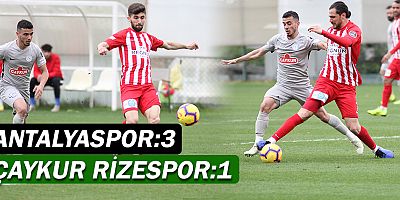 Antalyaspor 3-1 Çaykur Rizespor