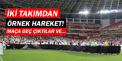 Antalyaspor maçında örnek hareket!