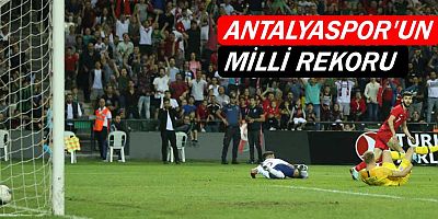 Antalyaspor’un milli rekoru