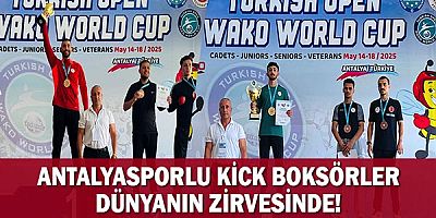 Antalyasporlu Kick Boksörler Dünyanın Zirvesinde 