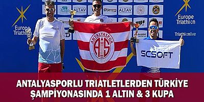 Antalyasporlu Triatletlerden Türkiye Şampiyonasında 1 Altın & 3 Kupa