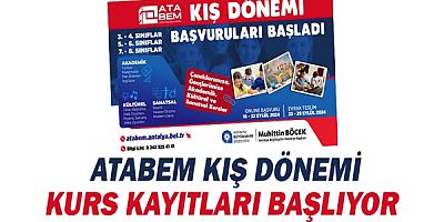 ATABEM Kış Dönemi Kurs Kayıtları başlıyor