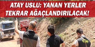 Atay Uslu: Yanan yerler tekrar ağaçlandırılacak!