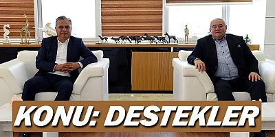 ATSO Başkanı Çetin ve Belediye Başkanı Ümit Uysal bir araya geldi, konu destekler...