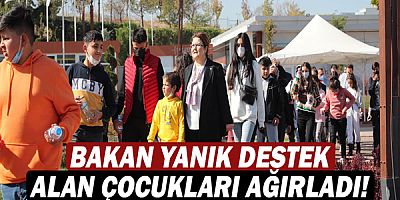 Bakan Derya Yanık destek alan çocukları ağırladı!