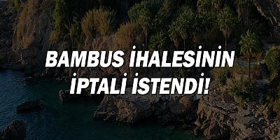 Bambus ihalesinin iptali istendi