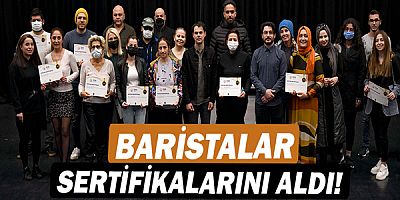 Baristalar sertifikalarını aldı!