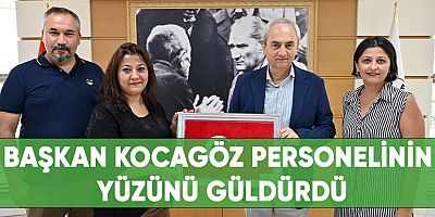 Başkan Kocagöz personelinin yüzünü güldürdü