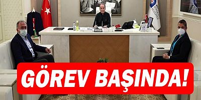 Başkan Muhittin Böcek görev başında!