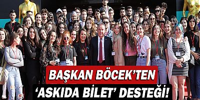 Başkan Muhittin Böcek'ten 'Askıda Bilet' desteği!