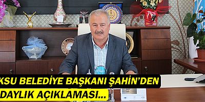 Başkan Şahin'den adaylık açıklaması...