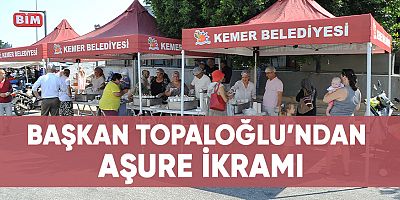 Başkan Topaloğlu’ndan aşure ikramı 