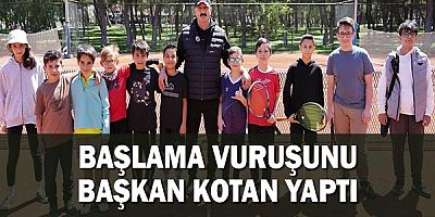 Başlama Vuruşunu Başkan Kotan Yaptı