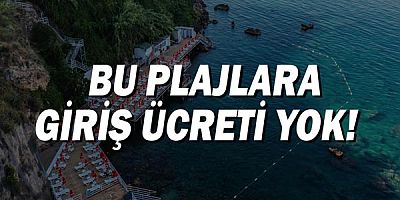 Bu plajlara giriş ücreti yok!