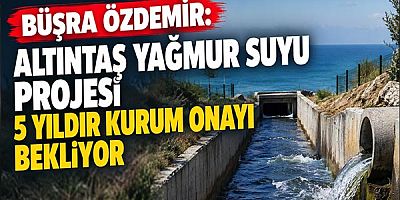 Büşra Özdemir: Altıntaş Yağmur Suyu Projesi 5 Yıldır Kurum Onayı Bekliyor