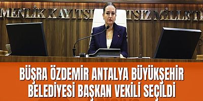 Büşra Özdemir Antalya Büyükşehir Belediyesi Başkan Vekili seçildi