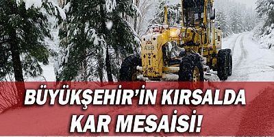Büyükşehir Belediyesi’nin kırsalda kar mesaisi!