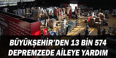 Büyükşehir’den 13 bin 574  depremzede aileye yardım 