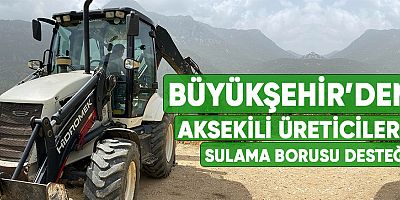 Büyükşehir’den Aksekili üreticilere sulama borusu desteği