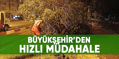 Büyükşehir’den hızlı müdahale