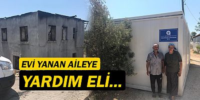 Büyükşehir’den yangınzede aileye yardım eli