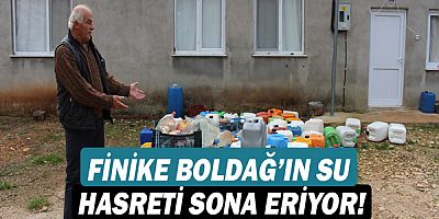 Büyükşehir Finike Boldağ’ın su hasretini sona erdiriyor!