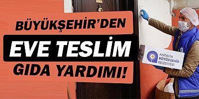 Gıda yardımları evlere teslim ediliyor