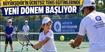 Büyükşehir’in ücretsiz tenis eğitimlerinde yeni dönem başlıyor