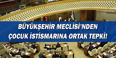 Büyükşehir Meclisi’nden çocuk istismarına ortak tepki