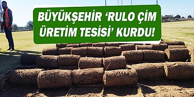 Büyükşehir ‘Rulo Çim Üretim Tesisi’ kurdu!