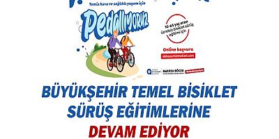 Büyükşehir Temel Bisiklet Sürüş Eğitimlerine devam ediyor