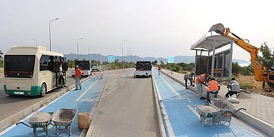 Büyükşehir, Finike Hasyurt Mahallesi’ne durak ekledi