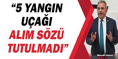 Çetin Osman Budak, Yangın uçağı ihalesini meclis gündemine taşıdı!