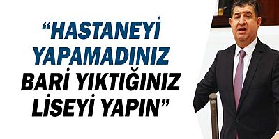 CHP Antalya Milletvekili Av.Cavit ARI, yıkılan liseyi sordu!