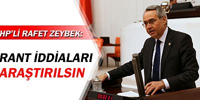 CHP Antalya Milletvekili Rafet Zeybek