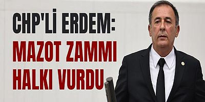 Chp'li Erdem: Mazot Zammı Halkı Vurdu
