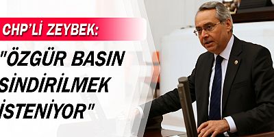 CHP'li Zeybek: 