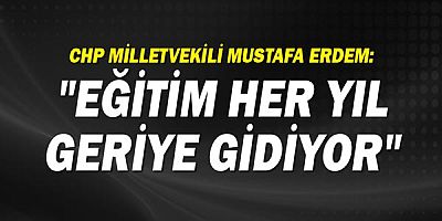 CHP Milletvekili Mustafa Erdem: 